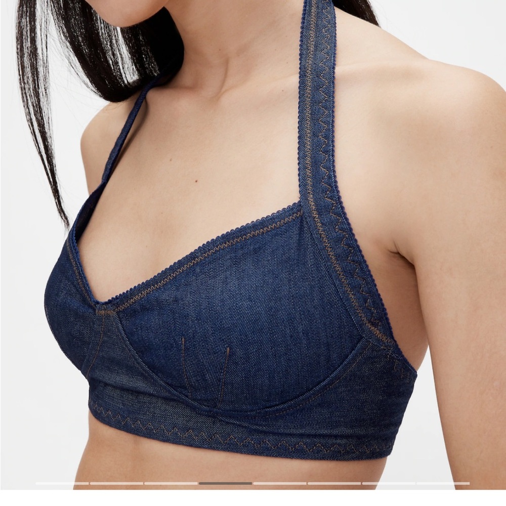 Brand new with tags Gap Studio denim bralette xxs - Picture 4 of 10